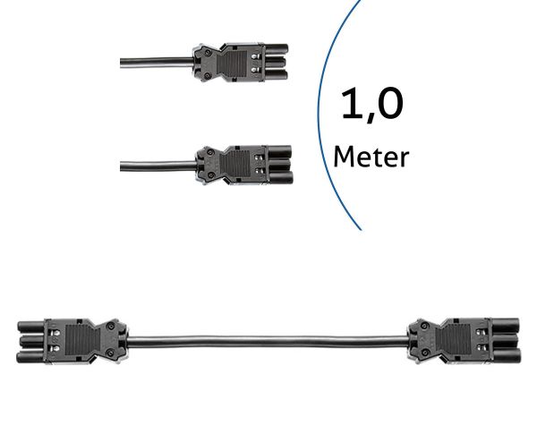 Мережевий подовжувач Wieland GST18 «тато» - «мама». 1 метр
