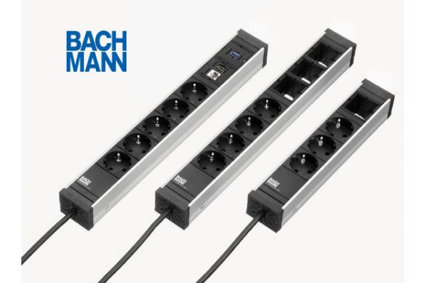 Блок розеток Bachmann Universal 3x220+2xRJ45
