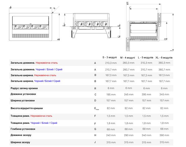 EVOline FlipTop Push M 4x220. Автоматический подъем крышки