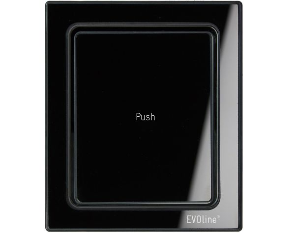 Выдвижной блок EVOline Port Push 3x220+USB-A. Черное стекло