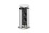 Выдвижной блок EVOline Port 2x230+2xRJ45. Крышка серебристого цвета