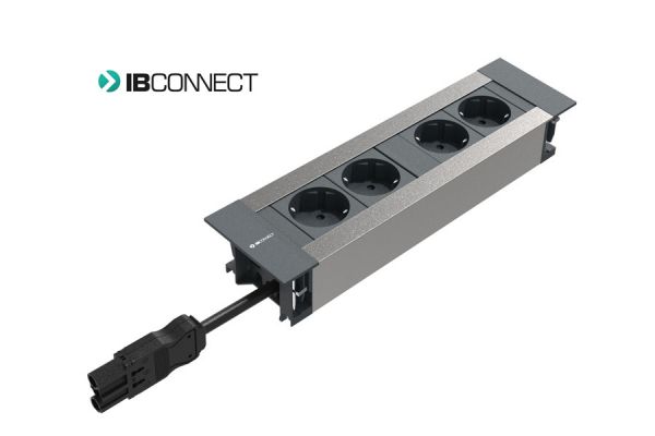 Врізний блок розеток IB Connect Intro 4х220