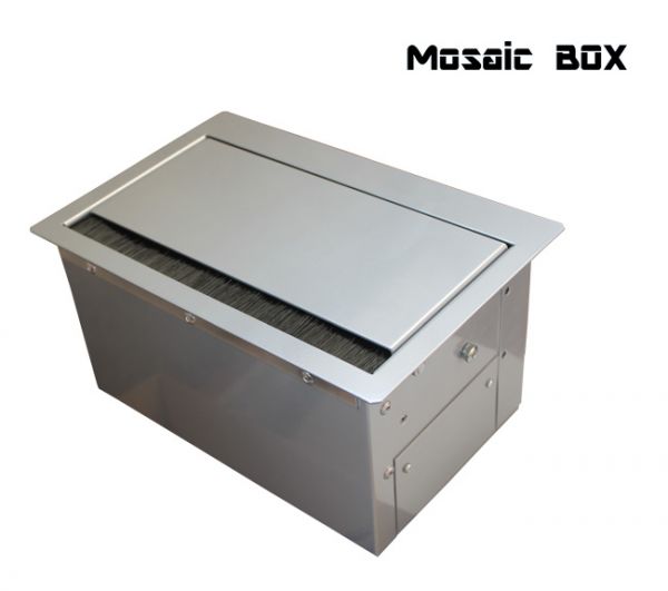Блок розеток Mosaic Box 4x220+2xRJ45