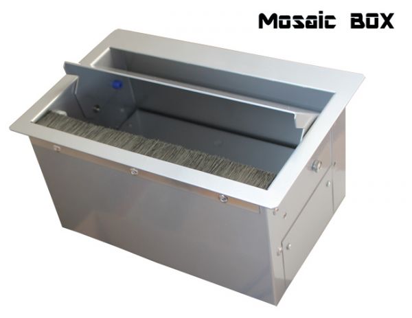 Блок розеток Mosaic Box 4x220+2xRJ45