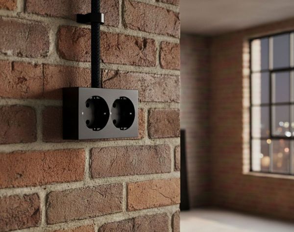 Накладная настенная розетка Simon S55 2x220