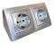 Кутова накладна розетка Simon Premium CornerBox 2x220 