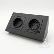 Угловая розетка Simon 55 CornerBox 2x230+USB-AC зарядное