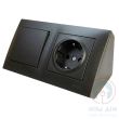 Кутовий накладний блок розеток Simon Premium CornerBox 230 + вимикач
