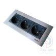 Врізна розетка Simon Ofiblock Line 3x230